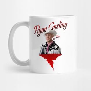 Barbie movie 2023 Ryan Gosling as Ken graphic illustration design by ironpalette Mug